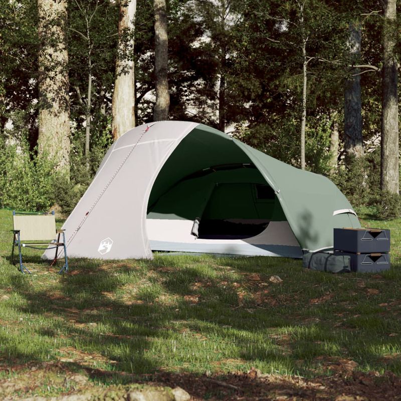 Sport si Outdoor - Camping - Corturi camping - Cort de camping cupola pentru 4 persoane, verde, impermeabil - Infinity.ro