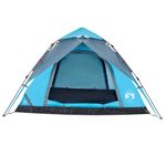 Sport si Outdoor - Camping - Corturi camping - Cort de camping cupola 5 persoane, setare rapida, albastru - Infinity.ro