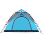 Sport si Outdoor - Camping - Corturi camping - Cort de camping cupola 5 persoane, setare rapida, albastru - Infinity.ro