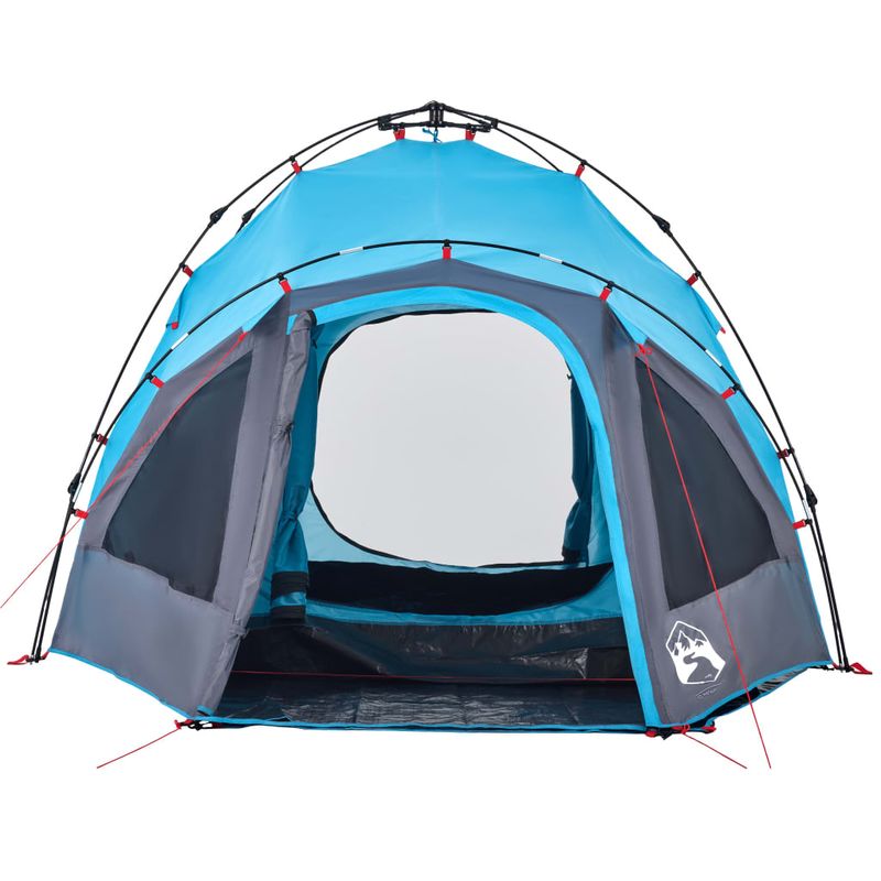 Sport si Outdoor - Camping - Corturi camping - Cort de camping cupola 3 persoane, setare rapida, albastru - Infinity.ro