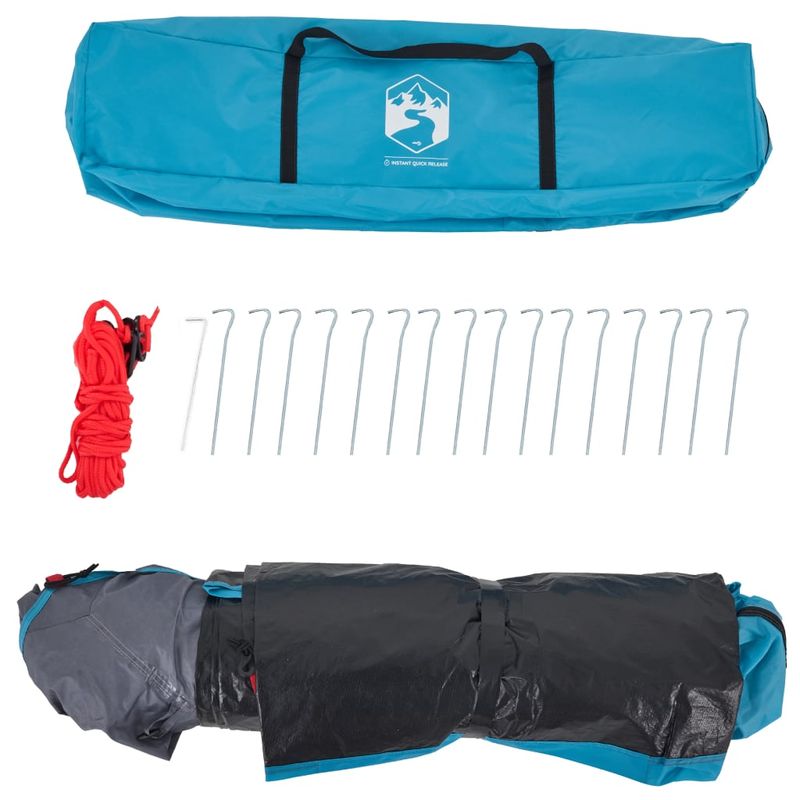 Sport si Outdoor - Camping - Corturi camping - Cort de camping cupola 3 persoane, setare rapida, albastru - Infinity.ro