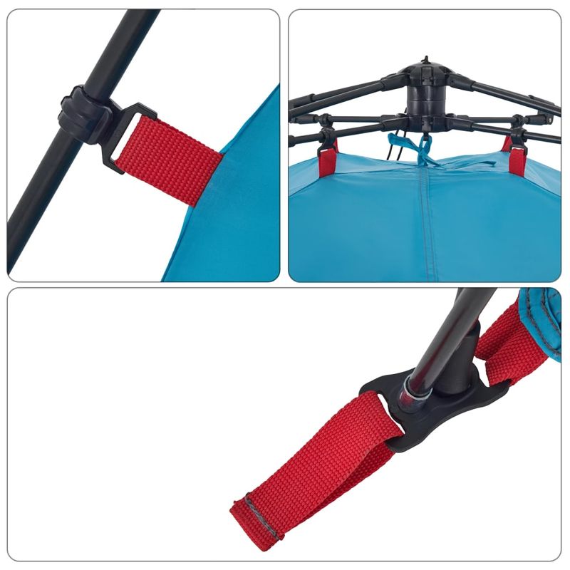 Sport si Outdoor - Camping - Corturi camping - Cort de camping cupola 3 persoane, setare rapida, albastru - Infinity.ro