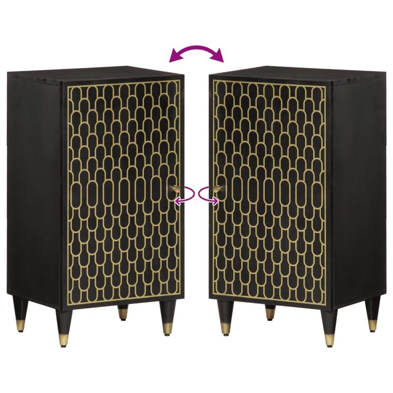 Casa si Gradina - Mobilier - Dulapuri si sifoniere - Dulapuri - Dulap lateral, 40x33x75 cm, lemn masiv de mango - Infinity.ro