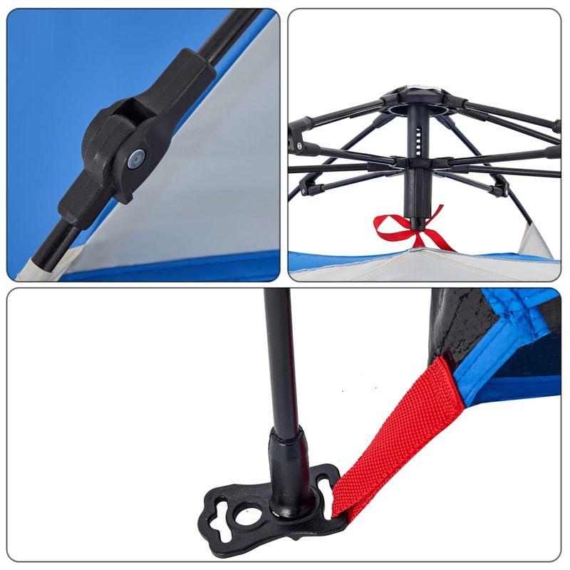 Sport si Outdoor - Camping - Corturi camping - Cort camping 2 persoane albastru azur impermeabil setare rapida - Infinity.ro