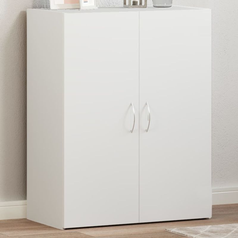 Casa si Gradina - Constructii - Depozitare, transport si protectie - Rafturi, fisete si vestiare - Fiset, alb, 60x32x77,5 cm, lemn prelucrat - Infinity.ro