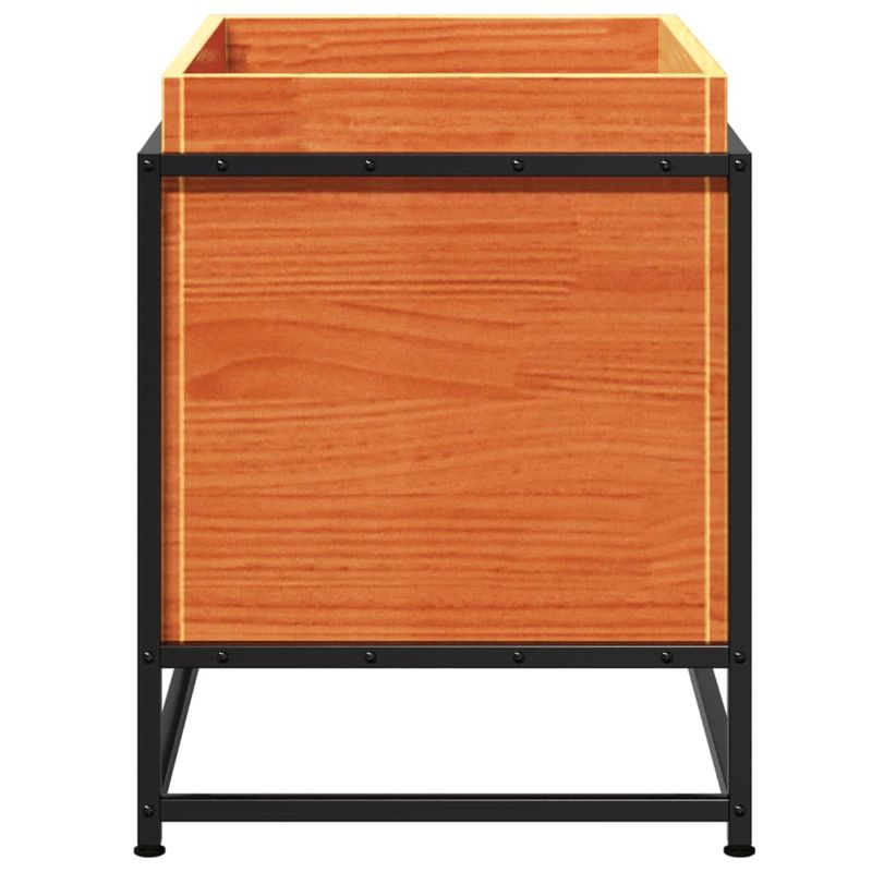 Casa si Gradina - Gradinarit si plante - Plante si ghivece - Ghivece si suporturi - Jardiniera gradina, maro ceruit, 60x40x50 cm, lemn masiv pin - Infinity.ro