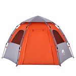 Sport si Outdoor - Camping - Corturi camping - Cort camping cabana 4 persoane gri/portocaliu setare rapida - Infinity.ro