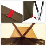 Sport si Outdoor - Camping - Corturi camping - Cort de pescuit 5 persoane, verde masliniu, impermeabil - Infinity.ro