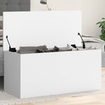 Casa si Gradina - Mobilier - Organizare si depozitare - Cutii depozitare - Cutie de depozitare, alb, 100x42x46 cm, lemn prelucrat - Infinity.ro
