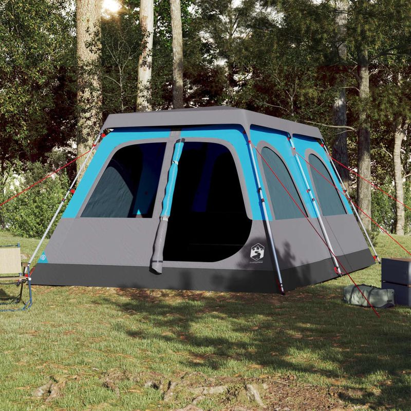Sport si Outdoor - Camping - Corturi camping - Cort de familie cupola 10 persoane, setare rapida, albastru - Infinity.ro