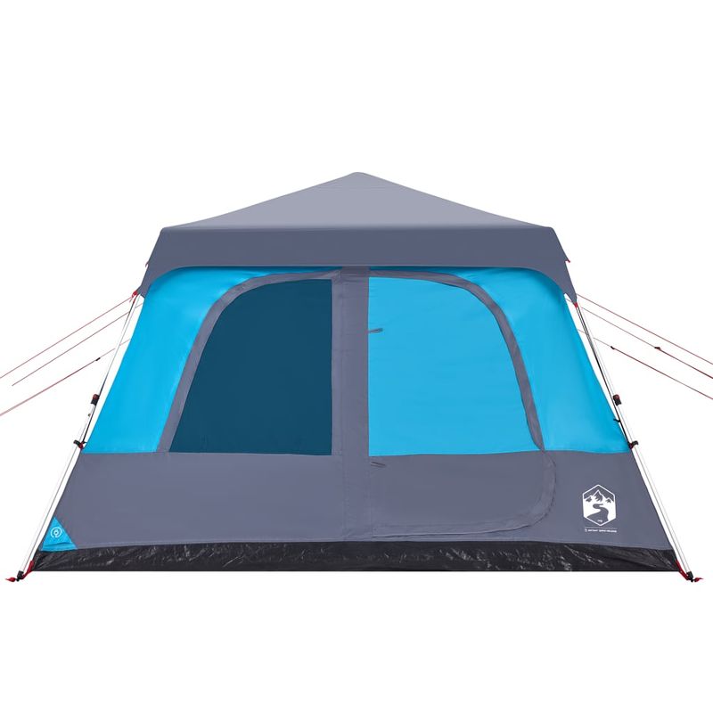 Sport si Outdoor - Camping - Corturi camping - Cort de familie cupola 10 persoane, setare rapida, albastru - Infinity.ro