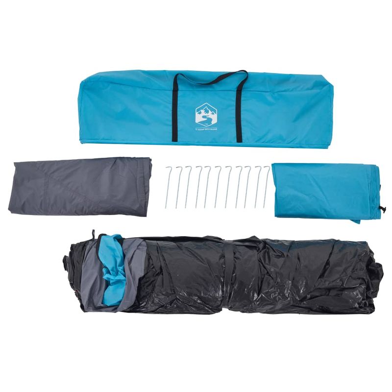 Sport si Outdoor - Camping - Corturi camping - Cort de familie cupola 10 persoane, setare rapida, albastru - Infinity.ro