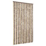 Casa si Gradina - Textile si covoare - Rulouri si jaluzele - Perdea pentru insecte, maro inchis si bej, 100x220 cm, chenille - Infinity.ro