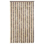 Casa si Gradina - Textile si covoare - Rulouri si jaluzele - Perdea pentru insecte, maro inchis si bej, 100x220 cm, chenille - Infinity.ro