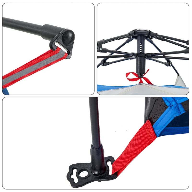 Sport si Outdoor - Camping - Corturi camping - Cort camping 2 persoane albastru azur impermeabil setare rapida - Infinity.ro