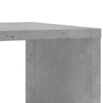 Casa si Gradina - Mobilier - Mese si birouri - Mese living - Masa laterala cu roti, gri beton, 50x30x55 cm, PAL - Infinity.ro