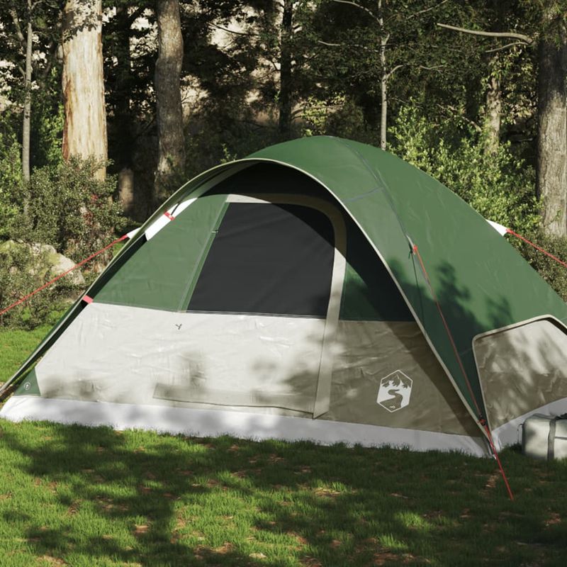 Sport si Outdoor - Camping - Corturi camping - Cort de camping cupola pentru 6 persoane, verde, impermeabil - Infinity.ro