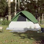 Sport si Outdoor - Camping - Corturi camping - Cort de camping cupola pentru 3 persoane, verde, impermeabil - Infinity.ro