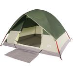 Sport si Outdoor - Camping - Corturi camping - Cort de camping cupola pentru 3 persoane, verde, impermeabil - Infinity.ro