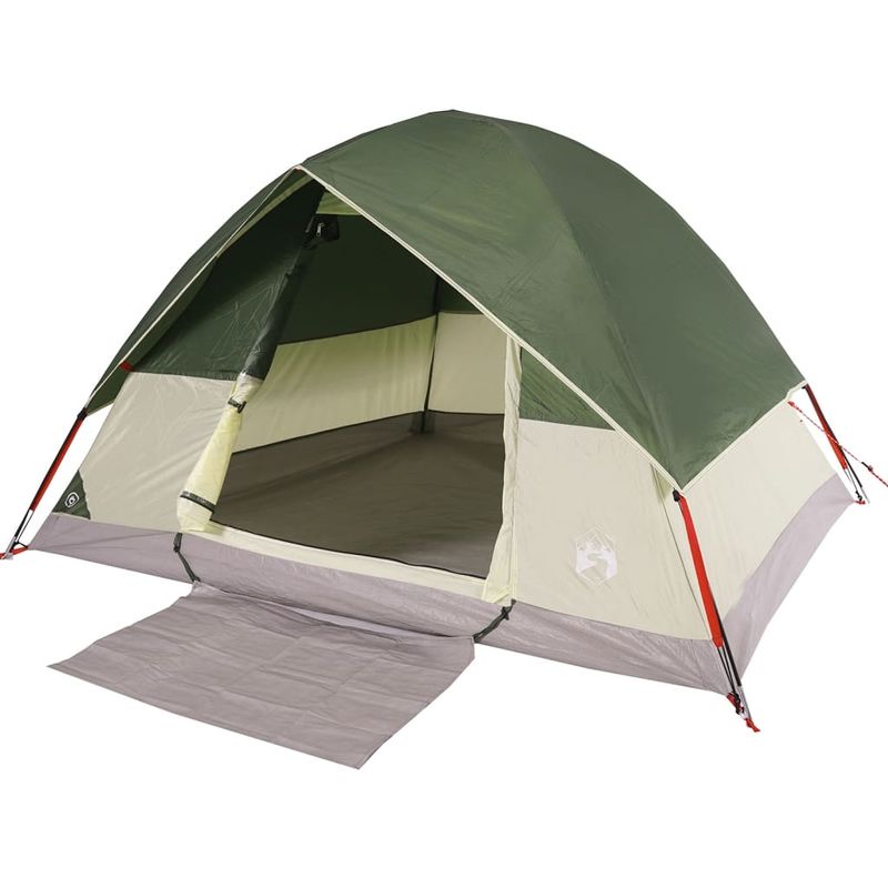 Sport si Outdoor - Camping - Corturi camping - Cort de camping cupola pentru 3 persoane, verde, impermeabil - Infinity.ro