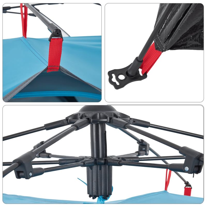 Sport si Outdoor - Camping - Corturi camping - Cort de camping cupola 2 persoane, setare rapida, albastru - Infinity.ro