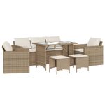 Casa si Gradina - Gradina si terasa - Mobilier exterior - Seturi mobila gradina - Set canapele de gradina cu perne, 6 piese, bej, poliratan - Infinity.ro
