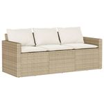 Casa si Gradina - Gradina si terasa - Mobilier exterior - Seturi mobila gradina - Set canapele de gradina cu perne, 6 piese, bej, poliratan - Infinity.ro