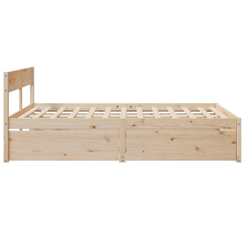 Casa si Gradina - Mobilier - Paturi si accesorii - Paturi - Cadru de pat cu sertare, 150x200 cm, lemn masiv pin - Infinity.ro