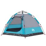 Sport si Outdoor - Camping - Corturi camping - Cort de camping cabana 4 persoane albastru cu eliberare rapida - Infinity.ro