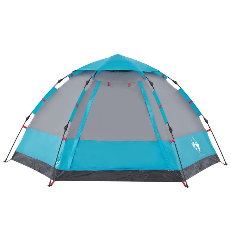 Sport si Outdoor - Camping - Corturi camping - Cort de camping cabana 4 persoane albastru cu eliberare rapida - Infinity.ro