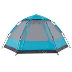 Sport si Outdoor - Camping - Corturi camping - Cort de camping cabana 4 persoane albastru cu eliberare rapida - Infinity.ro