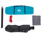 Sport si Outdoor - Camping - Corturi camping - Cort de camping cabana 4 persoane albastru cu eliberare rapida - Infinity.ro