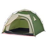 Sport si Outdoor - Camping - Corturi camping - Cort de camping cupola 4 persoane, setare rapida, verde - Infinity.ro