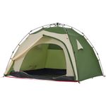 Sport si Outdoor - Camping - Corturi camping - Cort de camping cupola 4 persoane, setare rapida, verde - Infinity.ro