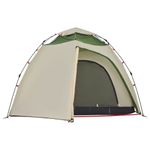 Sport si Outdoor - Camping - Corturi camping - Cort de camping cupola 4 persoane, setare rapida, verde - Infinity.ro