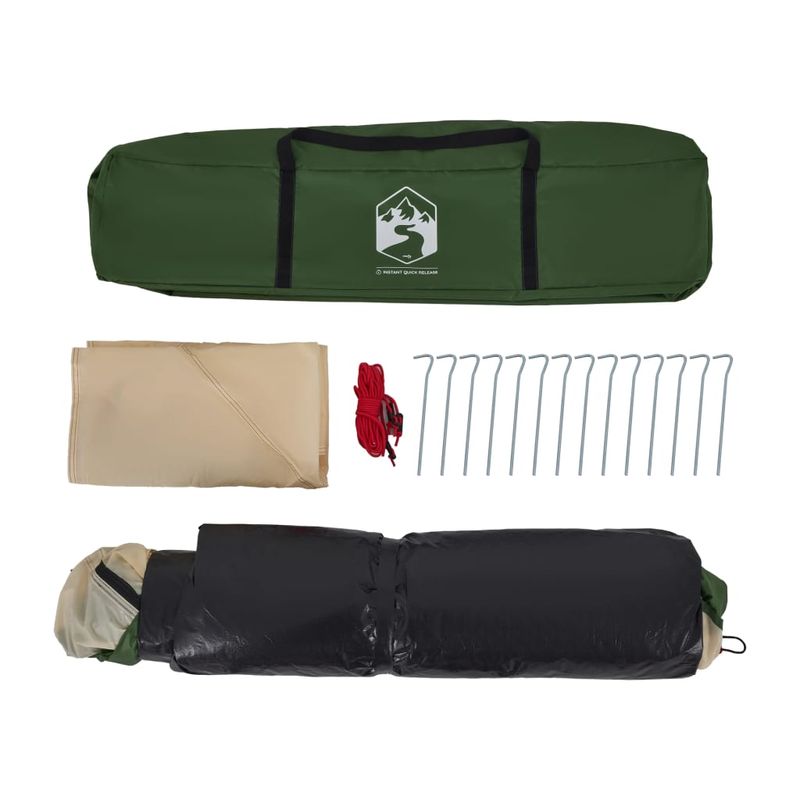 Sport si Outdoor - Camping - Corturi camping - Cort de camping cupola 4 persoane, setare rapida, verde - Infinity.ro