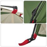 Sport si Outdoor - Camping - Corturi camping - Cort de camping cupola 4 persoane, setare rapida, verde - Infinity.ro