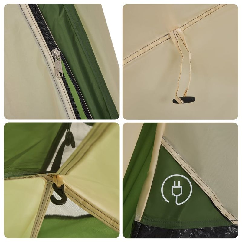 Sport si Outdoor - Camping - Corturi camping - Cort de camping cupola 4 persoane, setare rapida, verde - Infinity.ro