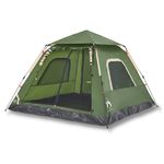 Sport si Outdoor - Camping - Corturi camping - Cort de camping cupola 5 persoane, setare rapida, verde - Infinity.ro