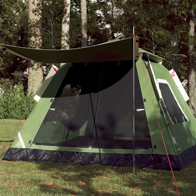 Sport si Outdoor - Camping - Corturi camping - Cort de camping cupola 5 persoane, setare rapida, verde - Infinity.ro