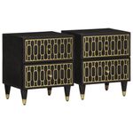 Casa si Gradina - Mobilier - Comode si corpuri - Noptiere - Noptiere, 2 buc., 40x33x46 cm, lemn masiv de acacia - Infinity.ro