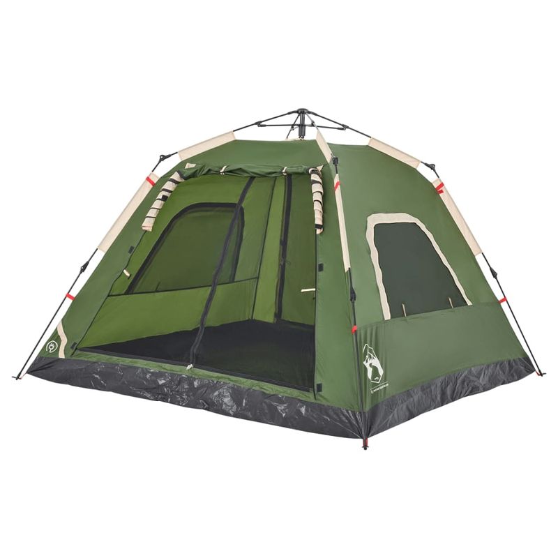 Sport si Outdoor - Camping - Corturi camping - Cort de camping cupola 5 persoane, setare rapida, verde - Infinity.ro