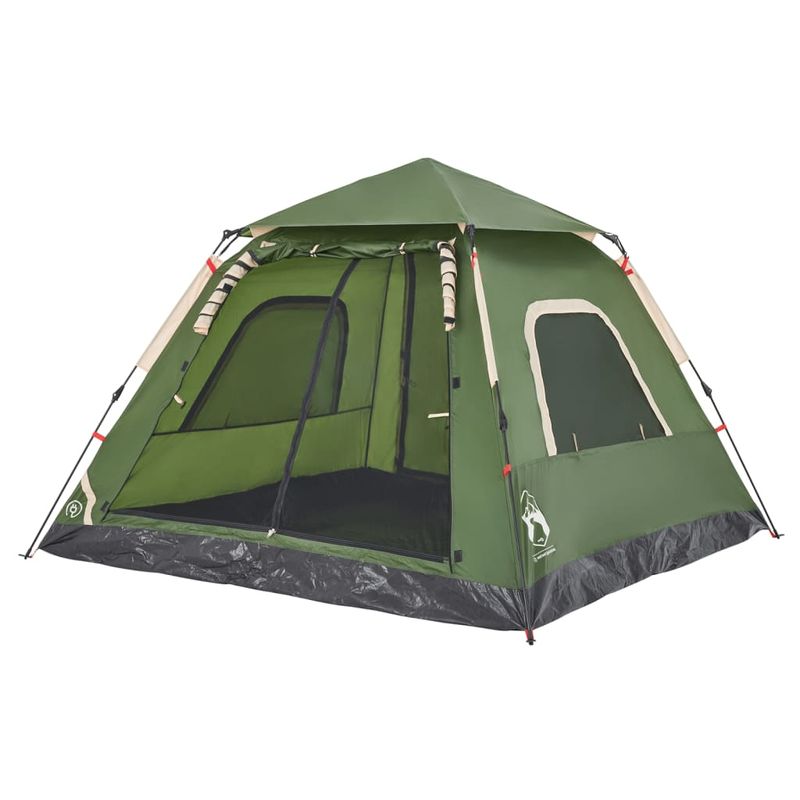 Sport si Outdoor - Camping - Corturi camping - Cort de camping cupola 5 persoane, setare rapida, verde - Infinity.ro