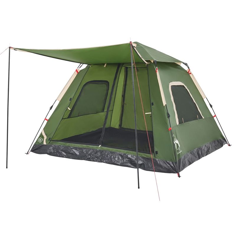 Sport si Outdoor - Camping - Corturi camping - Cort de camping cupola 5 persoane, setare rapida, verde - Infinity.ro