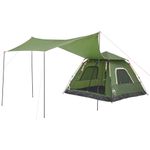 Sport si Outdoor - Camping - Corturi camping - Cort de camping cupola 5 persoane, setare rapida, verde - Infinity.ro