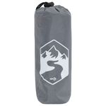 Sport si Outdoor - Camping - Accesorii camping si drumetii - Poncho ploaie cu gluga design 2 in 1 gri/portocaliu 223x145 cm - Infinity.ro