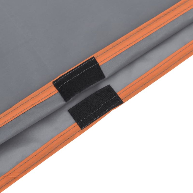 Sport si Outdoor - Camping - Accesorii camping si drumetii - Poncho ploaie cu gluga design 2 in 1 gri/portocaliu 223x145 cm - Infinity.ro