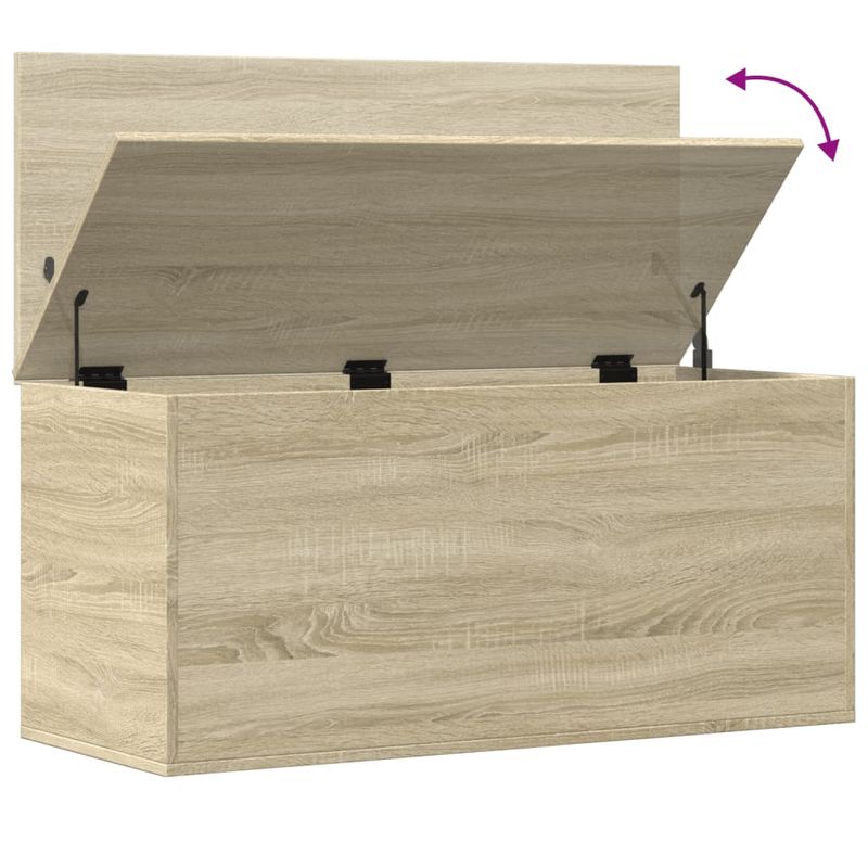 Casa si Gradina - Mobilier - Organizare si depozitare - Cutii depozitare - Cutie de depozitare stejar sonoma, 100x42x46 cm, lemn prelucrat - Infinity.ro