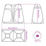 Sport si Outdoor - Camping - Corturi camping - Cort de intimitate pop-up, albastru, impermeabil - Infinity.ro