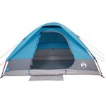 Sport si Outdoor - Camping - Corturi camping - Cort de camping cupola pentru 4 persoane, albastru, impermeabil - Infinity.ro